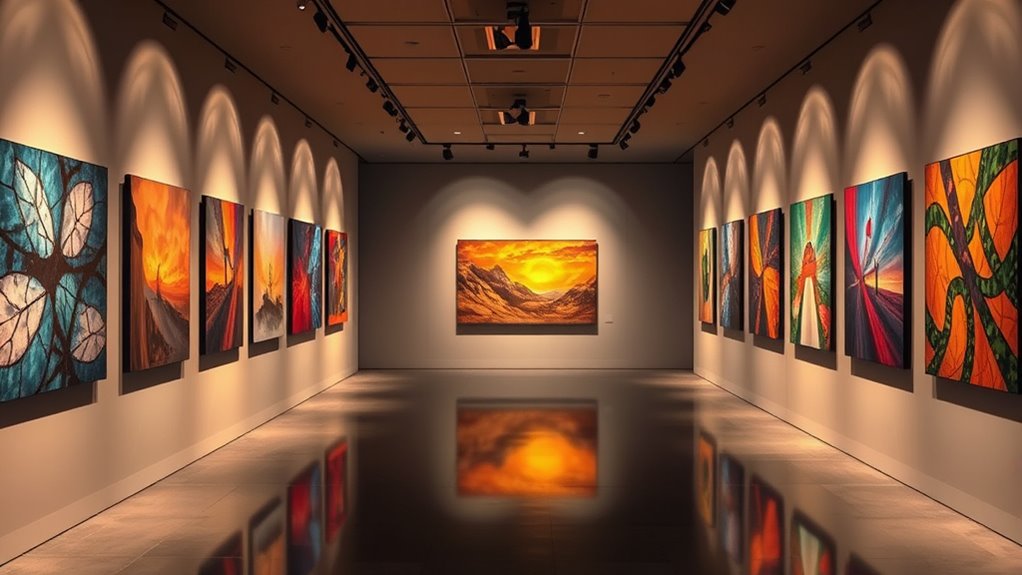 adjustable lighting for art