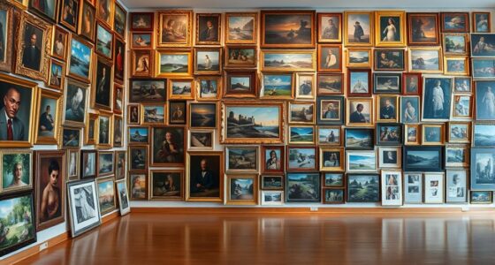 arrange art salon walls