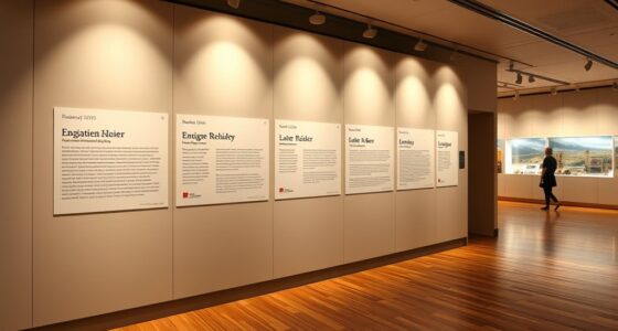 create engaging wall labels