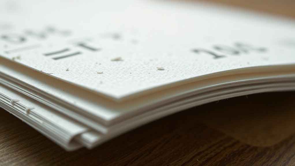 fiber type influences paper weight
