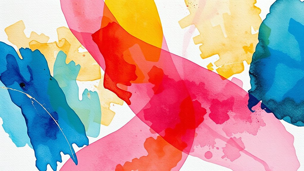 harmonious mixed media colors