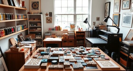 home printmaking studio setup