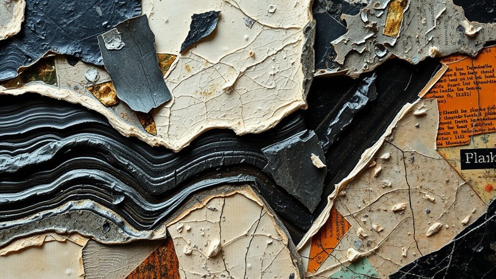 layered mixed media textures