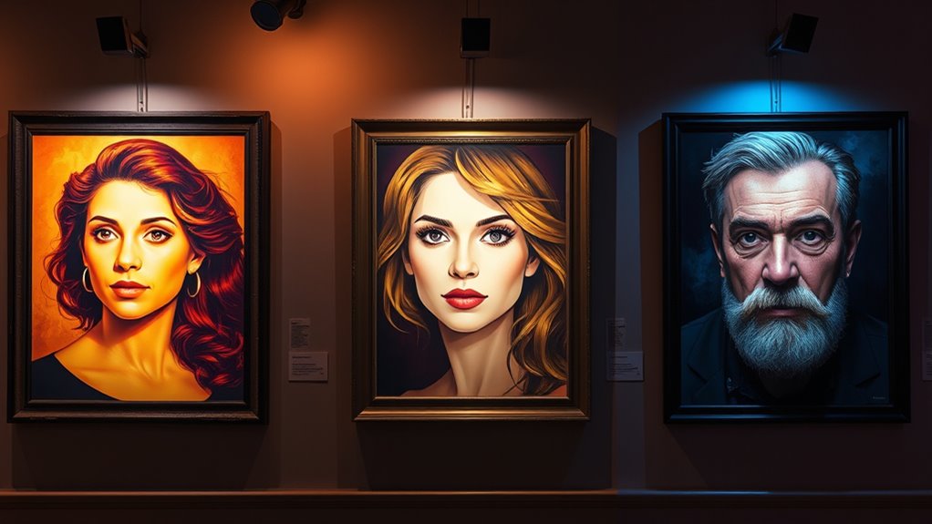 lighting influences art perception