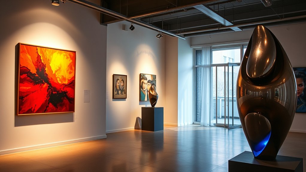 lighting type influences artwork appearance