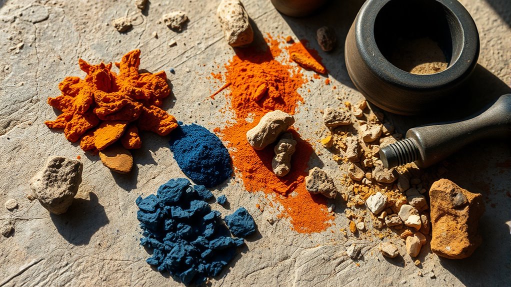 natural mineral pigment extraction