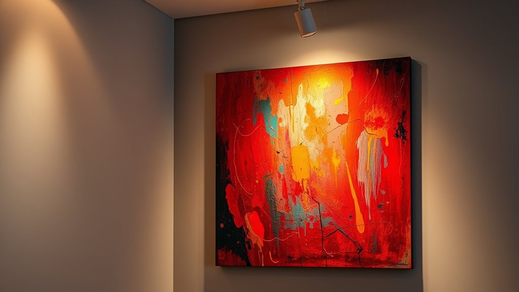 optimize lighting to showcase artwork