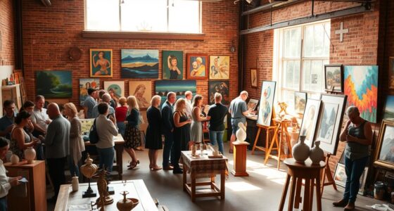 organize engaging art showcases