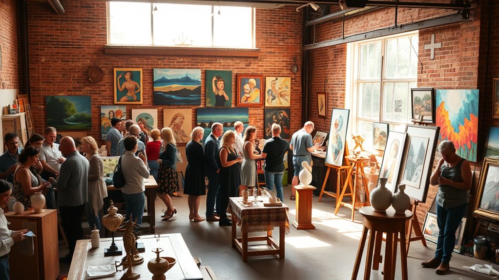 organize engaging art showcases