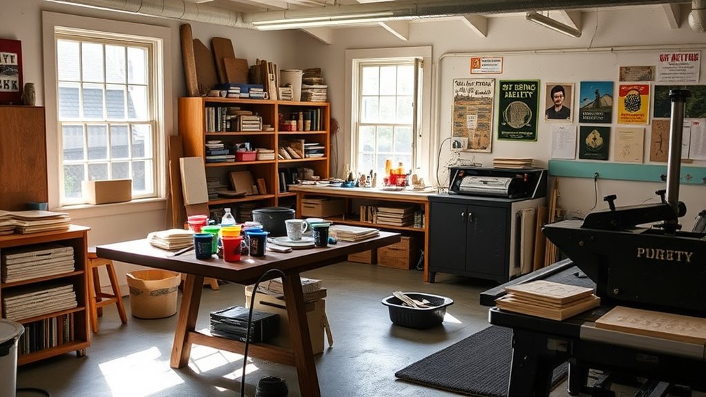 organized safe ventilated workspace