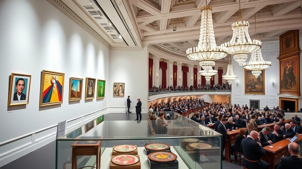 primary galleries and auction houses