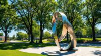 proper outdoor sculpture installation