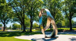 proper outdoor sculpture installation