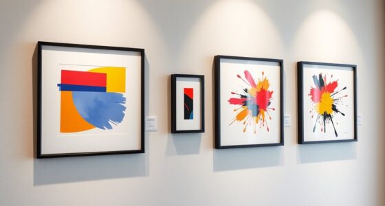 selecting modern art frames