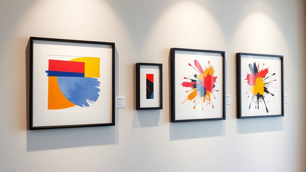 selecting modern art frames