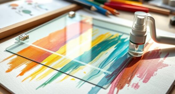 use fixative spray properly