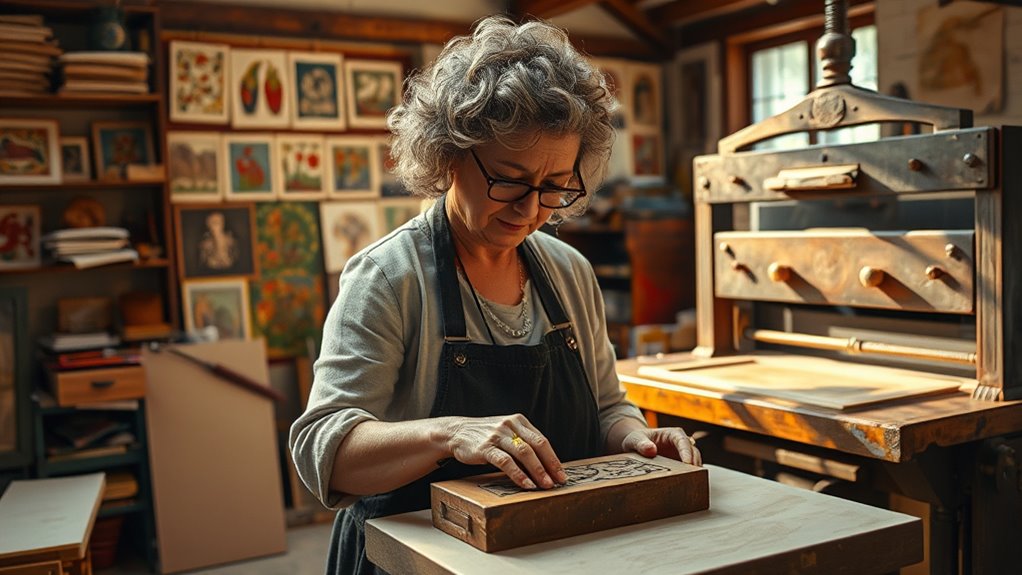 women transforming relief printmaking