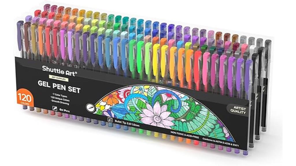 120 color gel pen set
