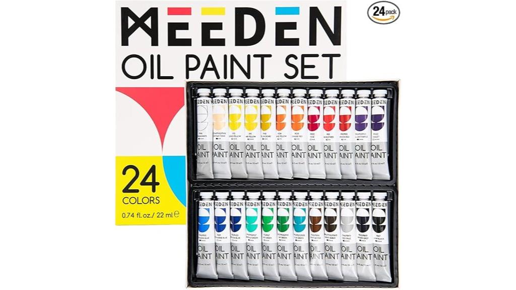24 color non toxic oil paints
