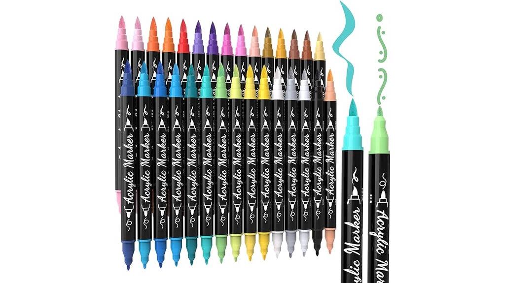 30 color acrylic marker set