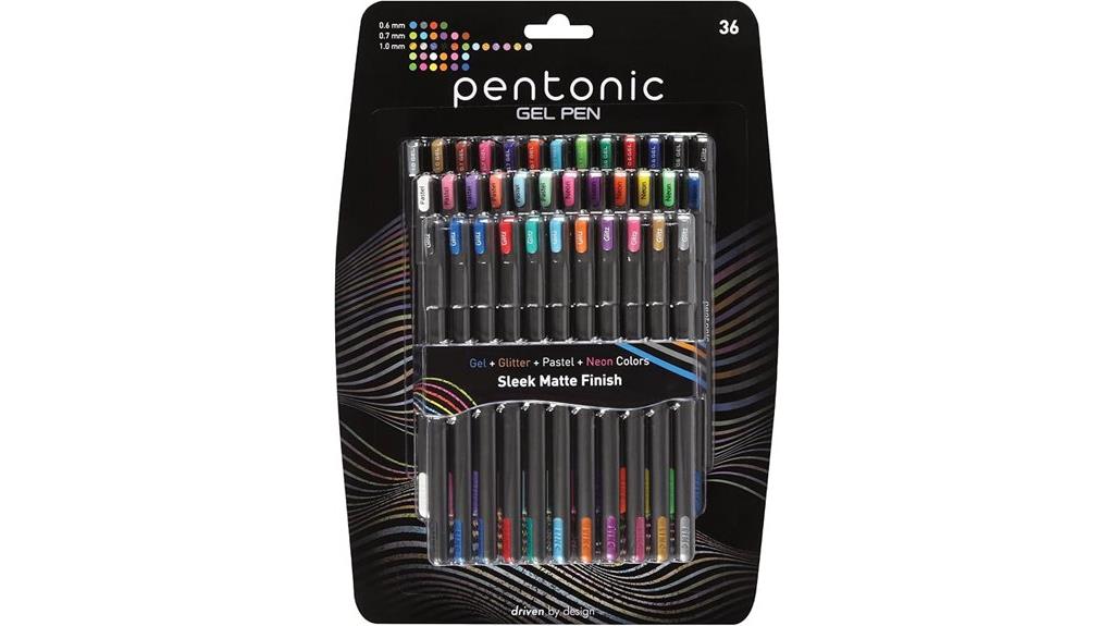 36 assorted pentonic pens