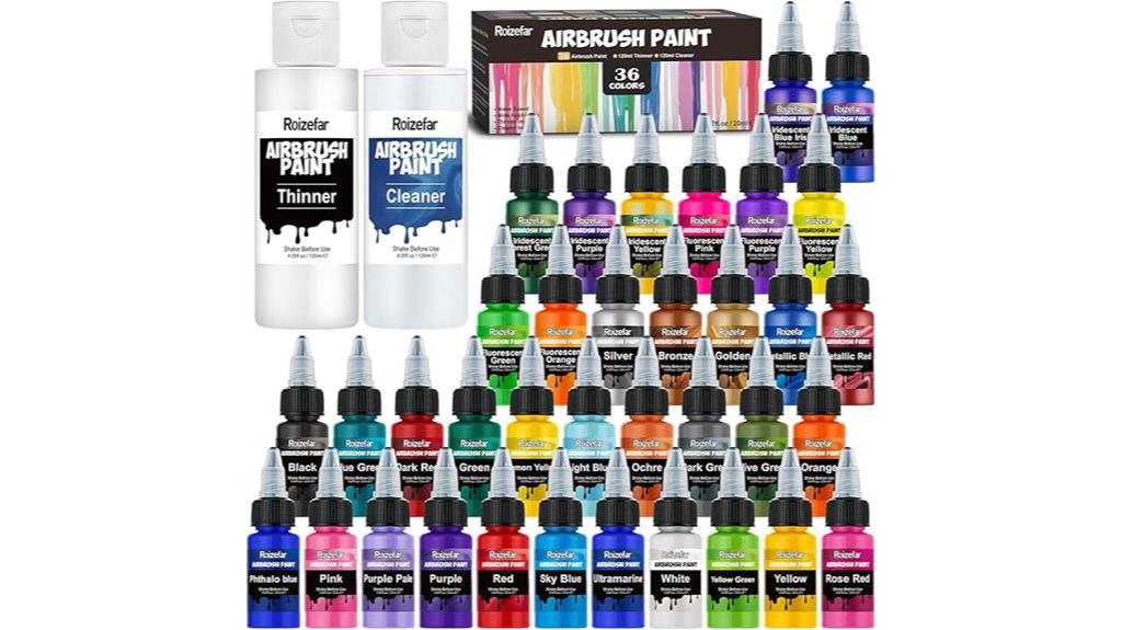 36 color airbrush set