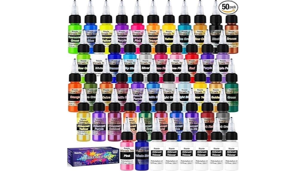 44 color airbrush paint set