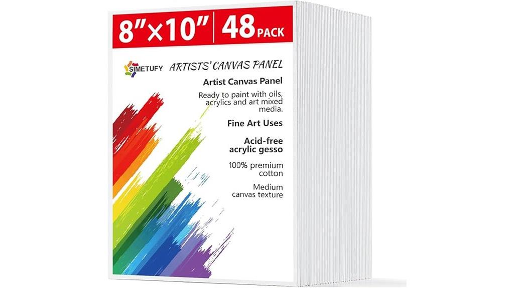 48 canvas boards pack