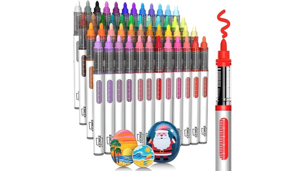 48 color acrylic markers