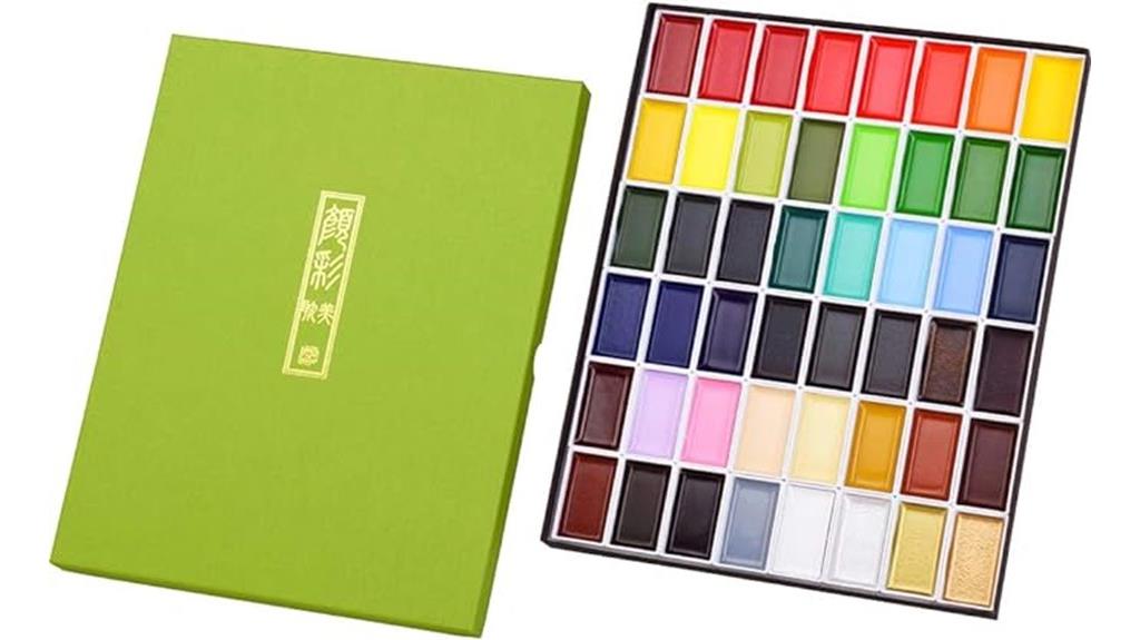 48 color watercolor paint set