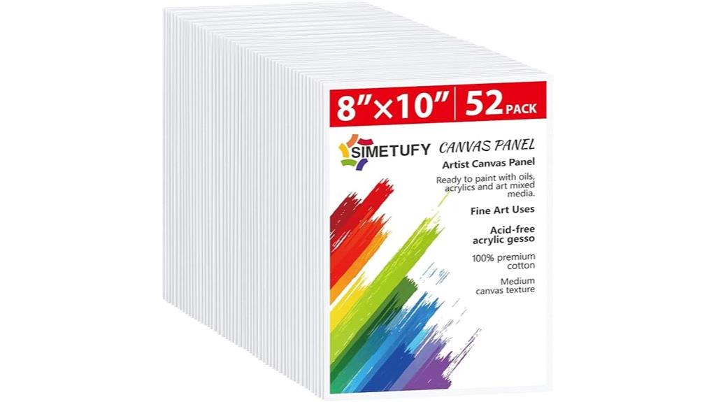 52 pack canvas boards