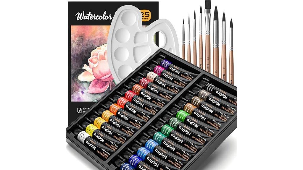 60 piece watercolor set