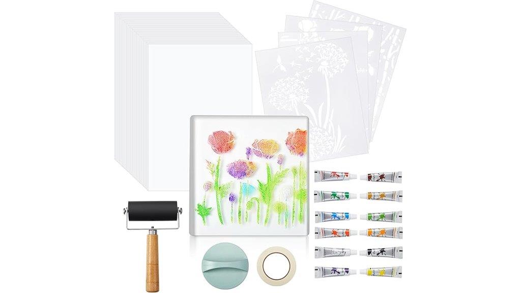 7x7 inch gel plate
