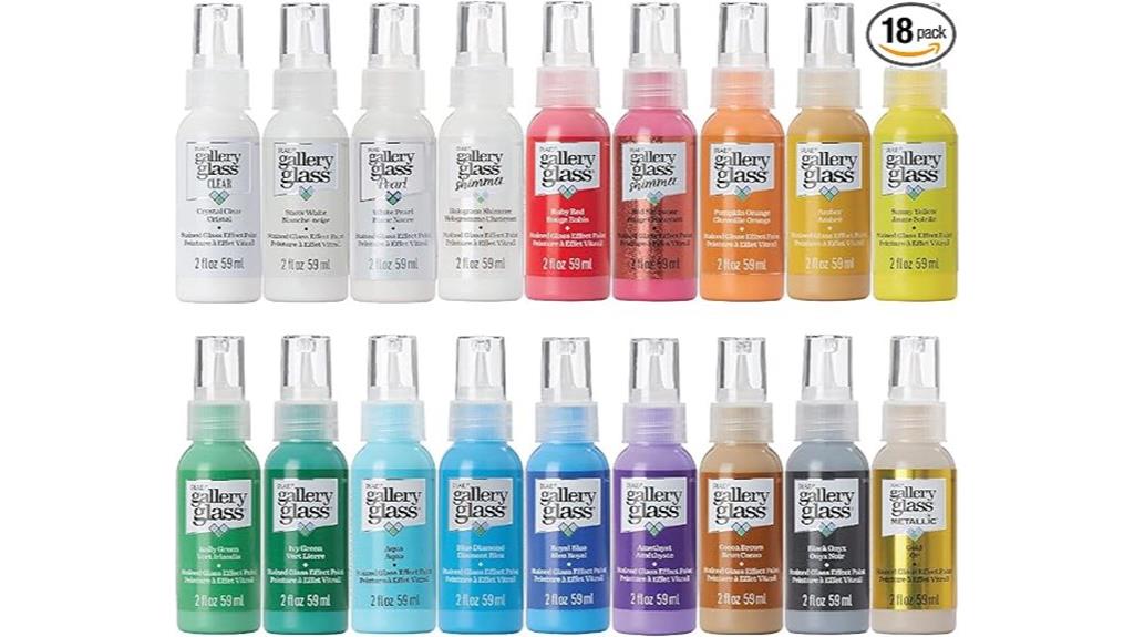 acrylic paint set 18 bottles