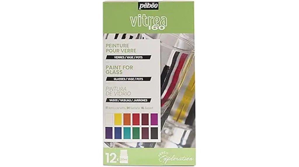 assorted colors glass paint