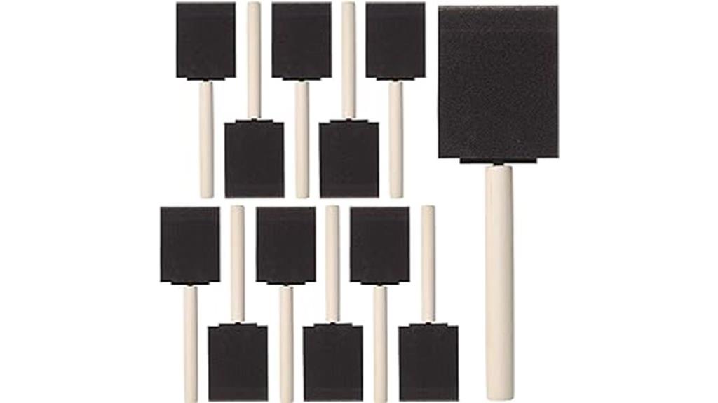 bates 2 inch foam brushes