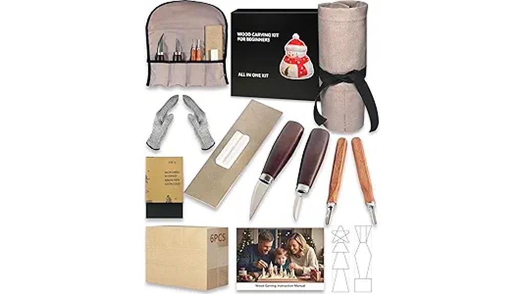 beginner wood carving set