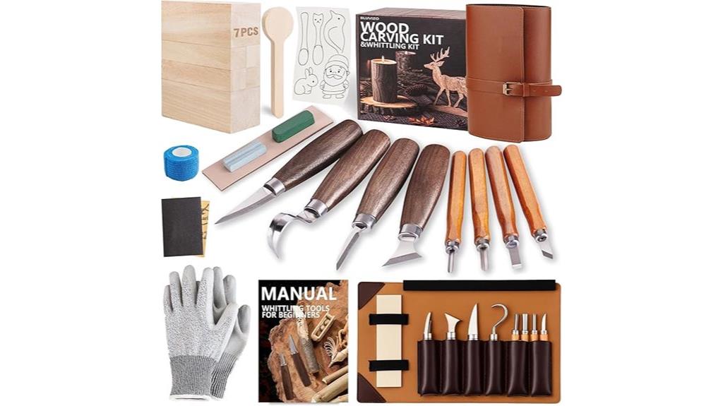 beginner wood carving set