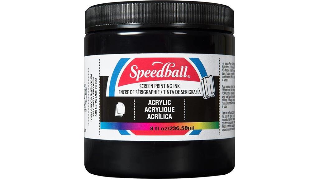 black 8 oz screen ink