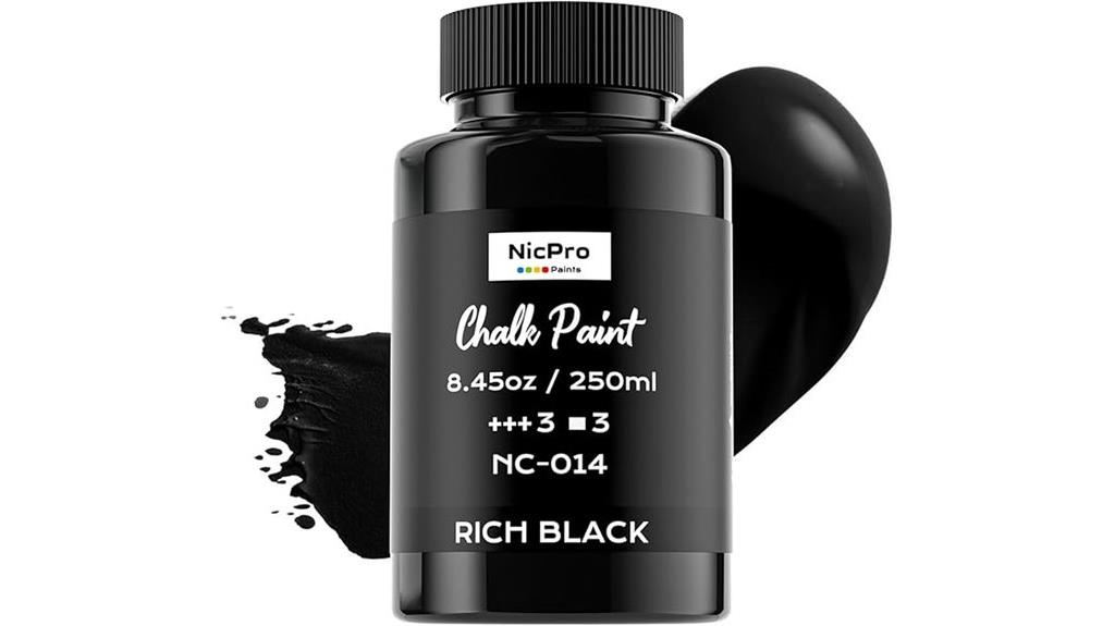 black chalk paint furniture