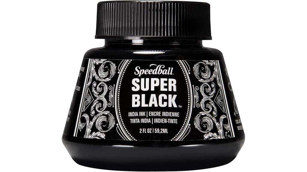 black ink 2 ounce bottle