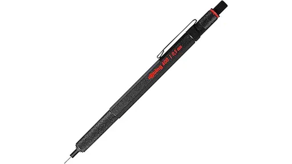 black metal mechanical pencil
