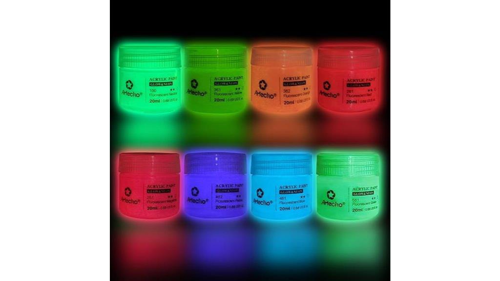 bright 8 color acrylic set