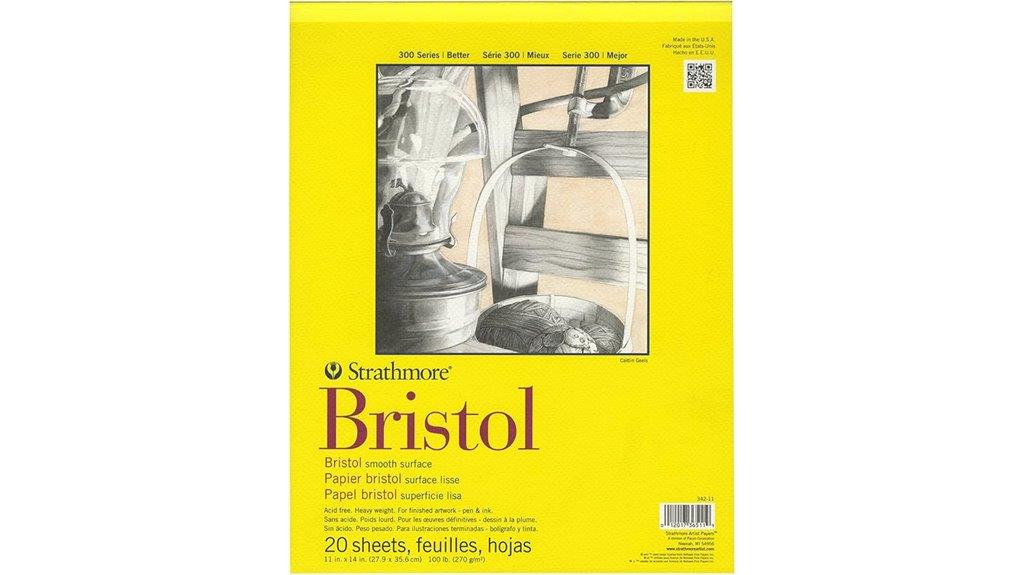 bristol paper pad 11x14