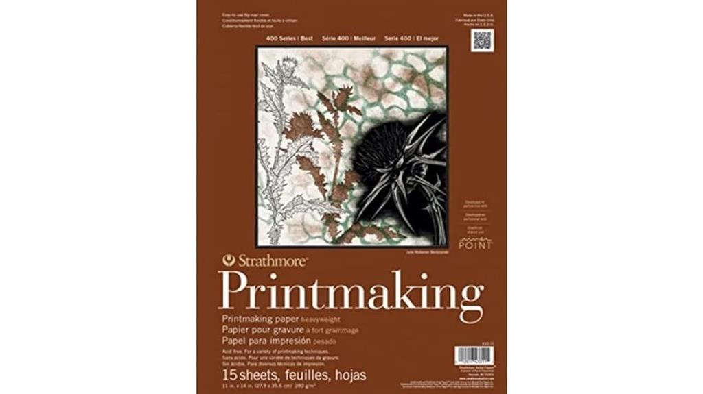 brown strathmore printmaking pad