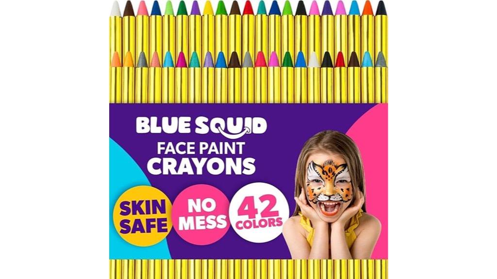 children s blue face paint