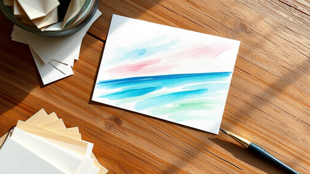 choose quality watercolor postcards
