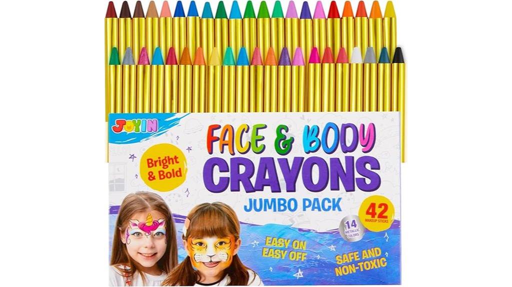 complete face body paint kit