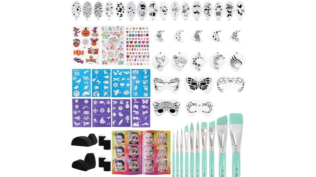 complete face painting set