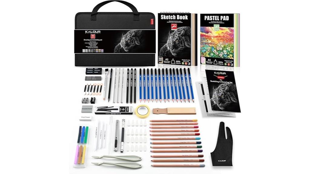 comprehensive 95 piece art set